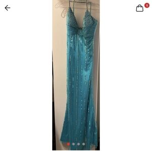 Blue formal dress, prom dress